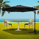 Instahut Roma Outdoor Umbrella - Black