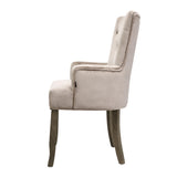 Artiss Dining Chairs French Provincial Chair Velvet Fabric Timber Retro Camel