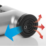 Fit Smart Vibration Massage Therapy Device Black Grey 4 Massage Heads 6 Modes  Black, Grey