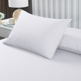 Royal Comfort 2000TC 3 Piece Fitted Sheet and Pillowcase Set Bamboo Cooling King White