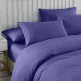 Royal Comfort 2000TC Quilt Cover Set Bamboo Cooling Hypoallergenic Breathable Queen Royal Blue