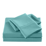 Casa Decor 2000 Thread Count Bamboo Cooling Sheet Set Ultra Soft Bedding Double Aqua