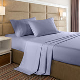 Casa Decor 2000 Thread Count Bamboo Cooling Sheet Set Ultra Soft Bedding Queen Lilac Grey