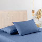 Casa Decor 2000 Thread Count Bamboo Cooling Sheet Set Ultra Soft Bedding King Denim