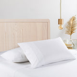 Casa Decor 2000 Thread Count Bamboo Cooling Sheet Set Ultra Soft Bedding King Single White