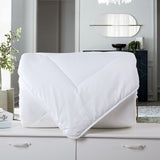 Royal Comfort 260GSM Deluxe Eco-Silk Touch Quilt 100% Cotton Cover Double White