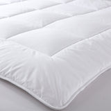 Royal Comfort 260GSM Deluxe Eco-Silk Touch Quilt 100% Cotton Cover Double White