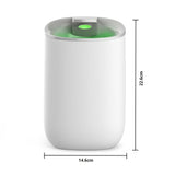 Pursonic 600ML Smart Touch X3 Dehumidifier Portable Electric Office Home White 600ml White, Green