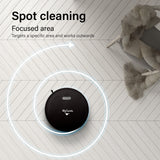 MyGenie Smart Robotic Vacuum Cleaner App Controlled Carpet Floors Auto Robot  Black