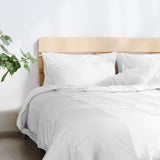 Royal Comfort Bamboo Blend Quilt 250GSM Luxury Doona Duvet 100% Cotton Cover Single White