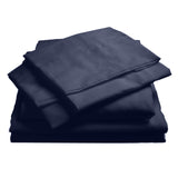 Royal Comfort 1000TC Hotel Grade Bamboo Cotton Sheets Pillowcases Set Ultrasoft Queen Royal Blue