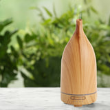 Milano Decor Aroma Diffuser 100ml Ultrasonic Humidifier Purifier And 3 Pack Oils 100ml Light Wood