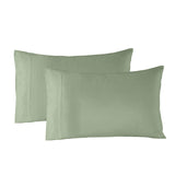 Royal Comfort Bamboo Blended Sheet & Pillowcases Set 1000TC Ultra Soft Bedding Queen Sage Green