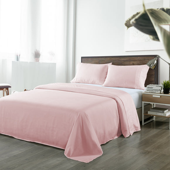 Royal Comfort Bamboo Blended Sheet & Pillowcases Set 1000TC Ultra Soft Bedding Queen Bubble Bath