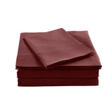 Royal Comfort Bamboo Blended Sheet & Pillowcases Set 1000TC Ultra Soft Bedding Queen Malaga Wine