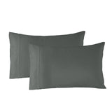 Royal Comfort Bamboo Blended Sheet & Pillowcases Set 1000TC Ultra Soft Bedding Queen Charcoal