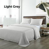 Royal Comfort Bamboo Blended Sheet & Pillowcases Set 1000TC Ultra Soft Bedding Queen Light Grey