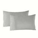 Royal Comfort Bamboo Blended Sheet & Pillowcases Set 1000TC Ultra Soft Bedding Queen Light Grey