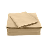 Royal Comfort Bamboo Blended Sheet & Pillowcases Set 1000TC Ultra Soft Bedding Queen Oatmeal