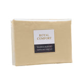 Royal Comfort Bamboo Blended Sheet & Pillowcases Set 1000TC Ultra Soft Bedding Queen Oatmeal