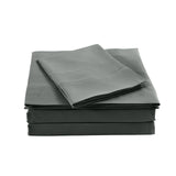 Royal Comfort Bamboo Blended Sheet & Pillowcases Set 1000TC Ultra Soft Bedding King Charcoal