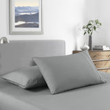 Royal Comfort 2000 Thread Count Bamboo Cooling Sheet Set Ultra Soft Bedding Double Mid Grey