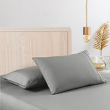 Casa Decor 2000 Thread Count Bamboo Cooling Sheet Set Ultra Soft Bedding King Single Mid Grey