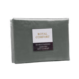 Royal Comfort Bamboo Blended Quilt Cover Set 1000TC Ultra Soft Luxury Bedding Queen Charcoal