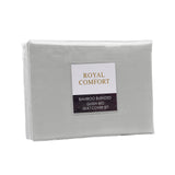 Royal Comfort Bamboo Blended Quilt Cover Set 1000TC Ultra Soft Luxury Bedding Queen Portland Grey