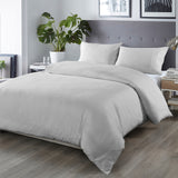 Royal Comfort Bamboo Blended Quilt Cover Set 1000TC Ultra Soft Luxury Bedding King Portland Grey