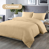 Royal Comfort Bamboo Blended Quilt Cover Set 1000TC Ultra Soft Luxury Bedding King Oatmeal