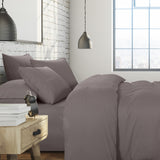 Royal Comfort 1500 Thread Count 6 Piece Cotton Rich Bedroom Collection Set Queen Dusk Grey