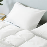 Royal Comfort Vintage Washed 100% Cotton Quilt Cover Set Bedding Ultra Soft Single White