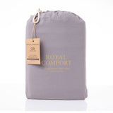 Royal Comfort Vintage Washed 100% Cotton Quilt Cover Set Bedding Ultra Soft Queen Grey