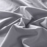 Royal Comfort Vintage Washed 100% Cotton Quilt Cover Set Bedding Ultra Soft Queen Grey