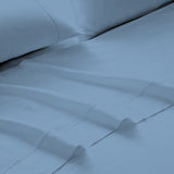 Royal Comfort 4 Piece 1500TC Sheet Set And Goose Feather Down Pillows 2 Pack Set Double Indigo