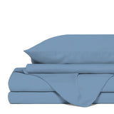 Royal Comfort 4 Piece 1500TC Sheet Set And Goose Feather Down Pillows 2 Pack Set Double Indigo