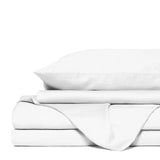 Royal Comfort 4 Piece 1500TC Sheet Set And Goose Feather Down Pillows 2 Pack Set Double White