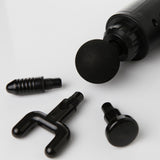 Fit Smart LCD Display 6 Level Vibration Therapy Device Massage Gun Black  Black