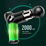 Fit Smart LCD Display Mini Vibration Therapy Massage Device Black  Black