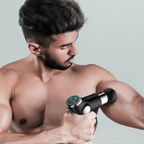 Fit Smart LCD Display Mini Vibration Therapy Massage Device Black  Black