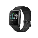 FitSmart Smart Watch Bluetooth Heart Rate Monitor Waterproof LCD Touch Screen  Black
