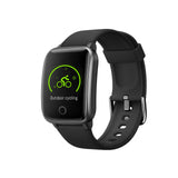 FitSmart Smart Watch Bluetooth Heart Rate Monitor Waterproof LCD Touch Screen  Black