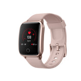 FitSmart Smart Watch Bluetooth Heart Rate Monitor Waterproof LCD Touch Screen  Rose Gold