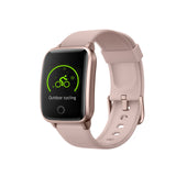 FitSmart Smart Watch Bluetooth Heart Rate Monitor Waterproof LCD Touch Screen  Rose Gold