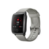 FitSmart Smart Watch Bluetooth Heart Rate Monitor Waterproof LCD Touch Screen  Silver Grey