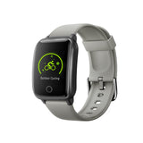 FitSmart Smart Watch Bluetooth Heart Rate Monitor Waterproof LCD Touch Screen  Silver Grey