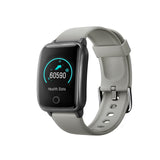 FitSmart Smart Watch Bluetooth Heart Rate Monitor Waterproof LCD Touch Screen  Silver Grey