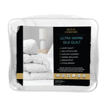 Royal Comfort 800GSM Silk Blend Quilt Duvet Ultra Warm Winter Weight Doona Double White