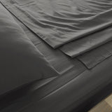 Royal Comfort 1000 Thread Count Bamboo Cotton Sheet and Quilt Cover Complete Set Queen Pewter